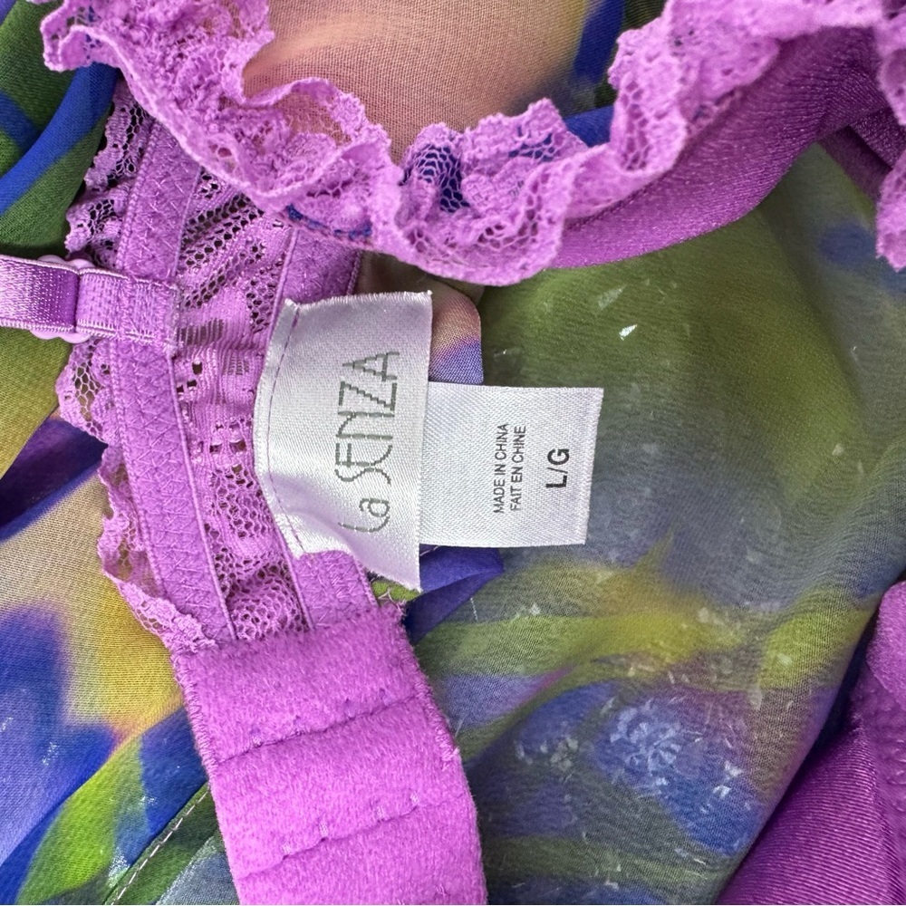 La senza babydoll dress mini floral flowers unique design bustier chemise dress - Picture 8 of 8